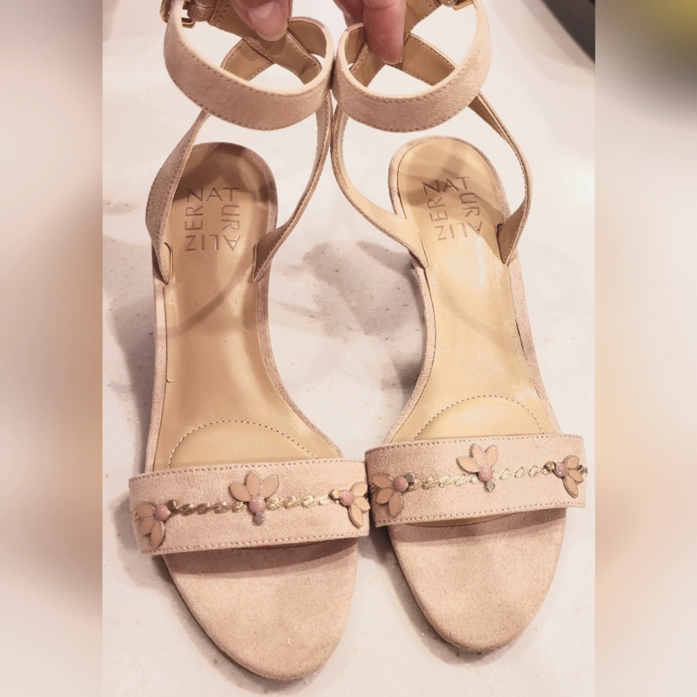 Pink suede Ankle Strap Summer Sandals